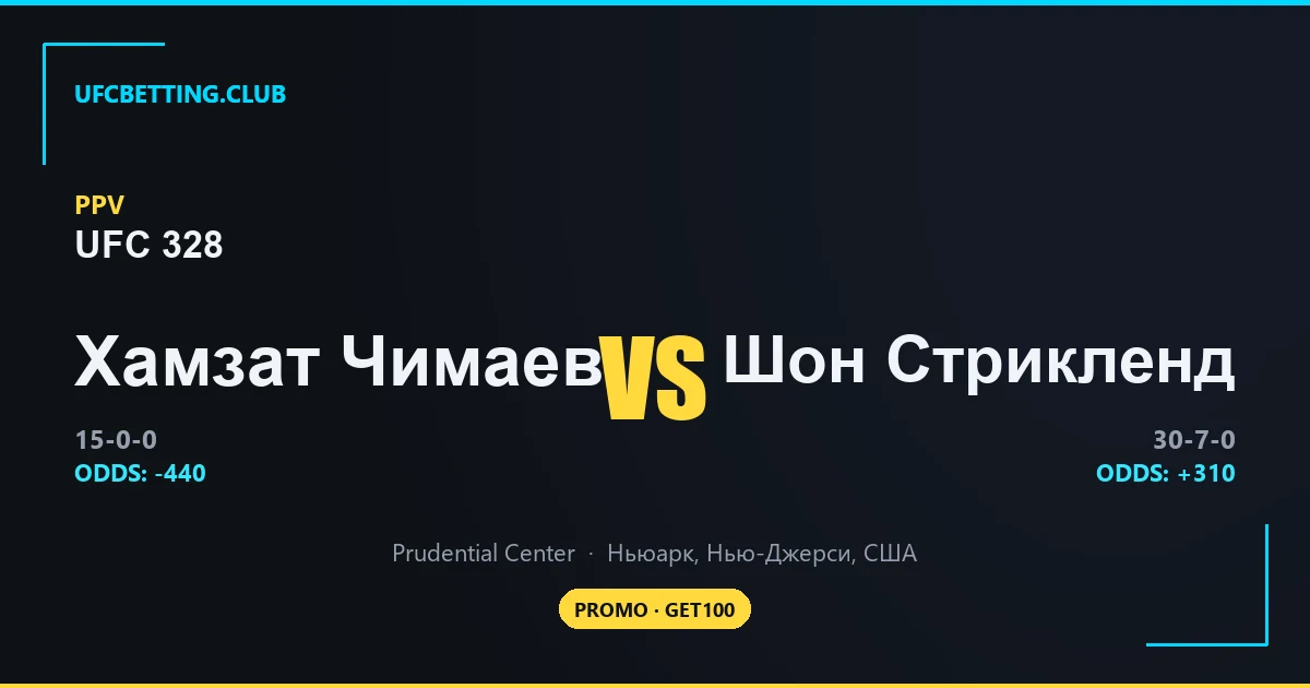 UFC 328: Chimaev vs Strickland - файткард и коэффициенты