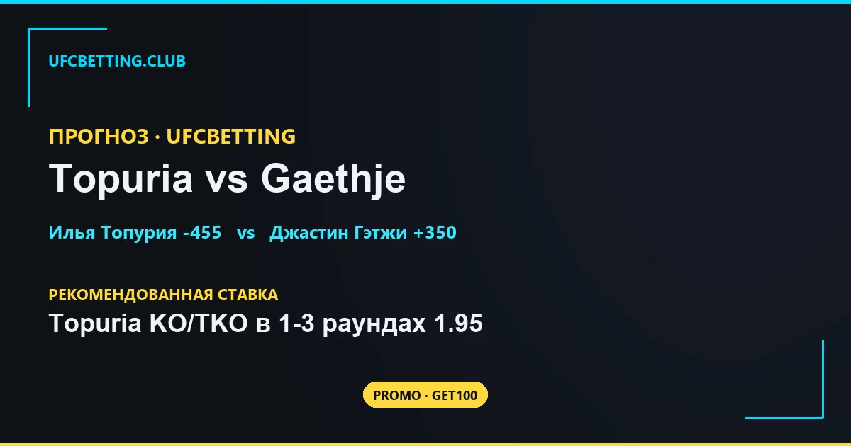 Топурия vs Гэтжи - прогноз на UFC at the White House (14 июня 2026)